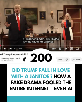 Did Trump Fall in Love with a Janitor? How a Fake Drama Fooled the Entire Internet—Even AI