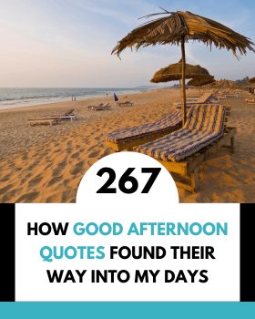How Good Afternoon Quotes Found Their Way into My Days