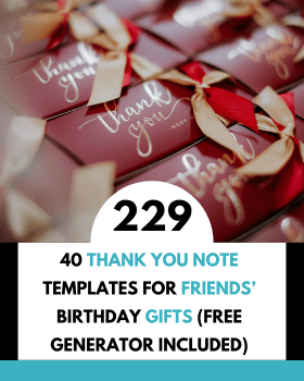 40 Thank You Note Templates for Friends’ Birthday Gifts (Free Generator Included)