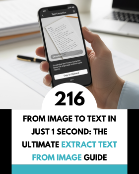 画像からテキストを1秒で抽出：Extract Text from Image 完全ガイド
