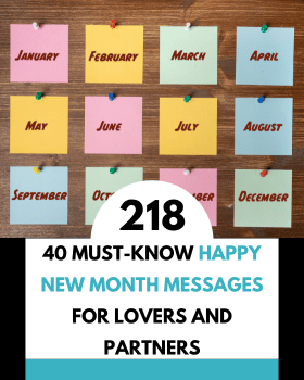 40 Must-Know Happy New Month Messages for Lovers and Partners